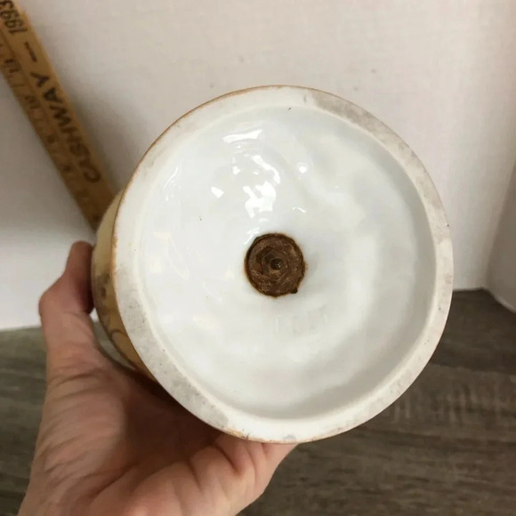 Vtg Porcelain Hand Painted Vase - Picture 7 of 8
